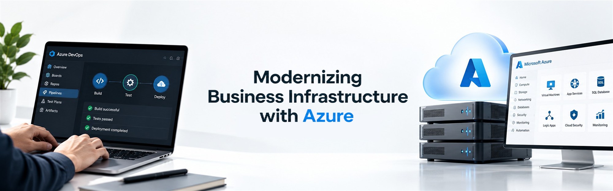 Modernizing Business Infrastructure with Azure: DevOps, Cloud Services, and Smarter Solutions