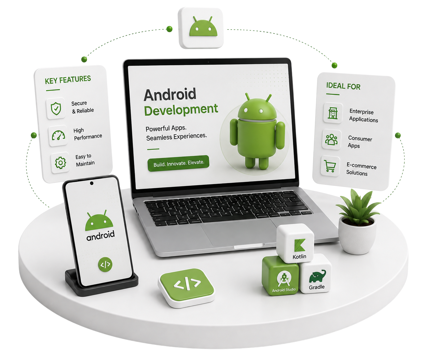 Android development illustration