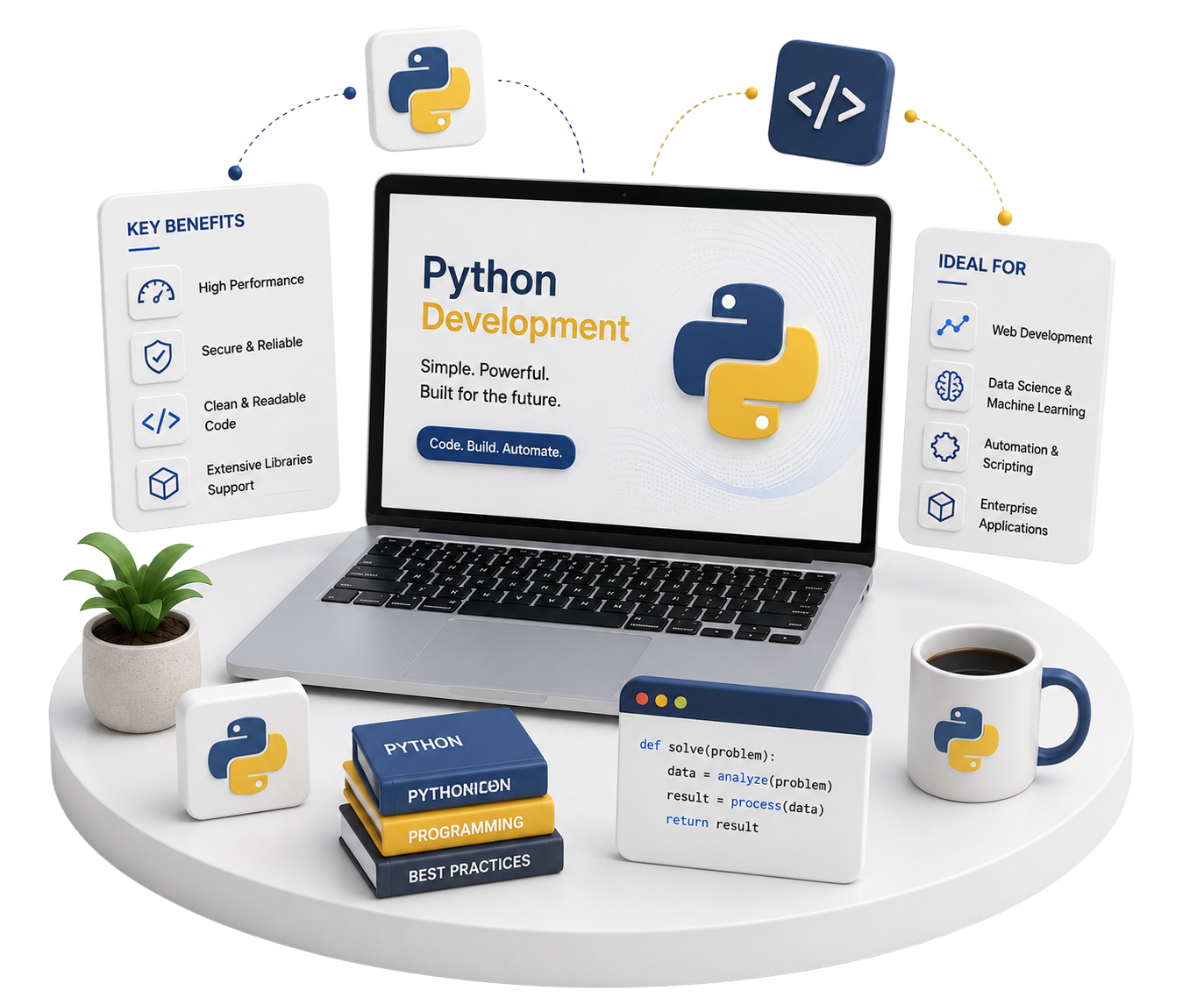 Python development illustration