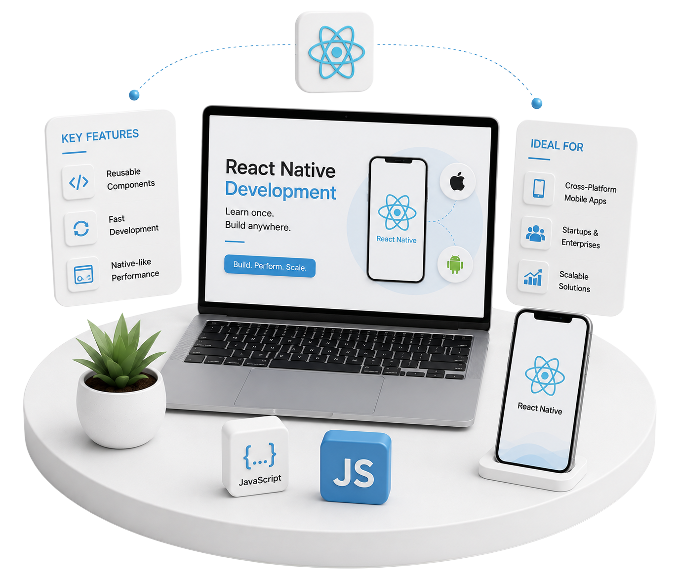 React Native development illustration