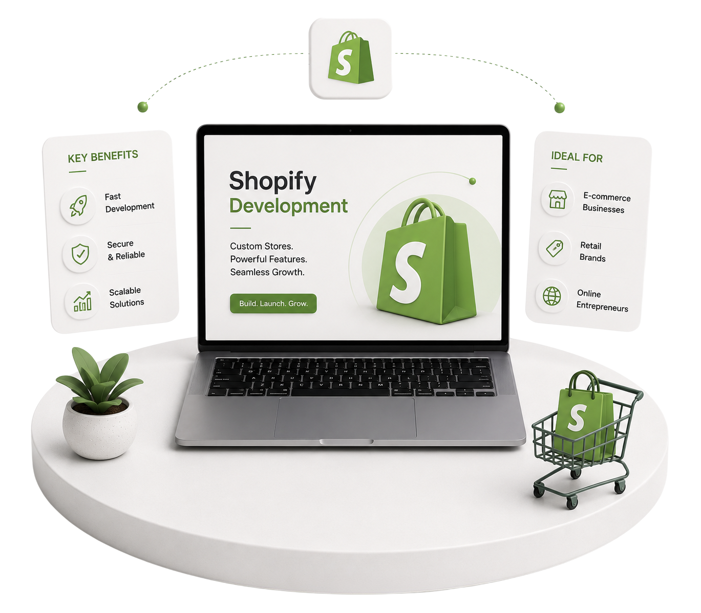 Shopify development illustration