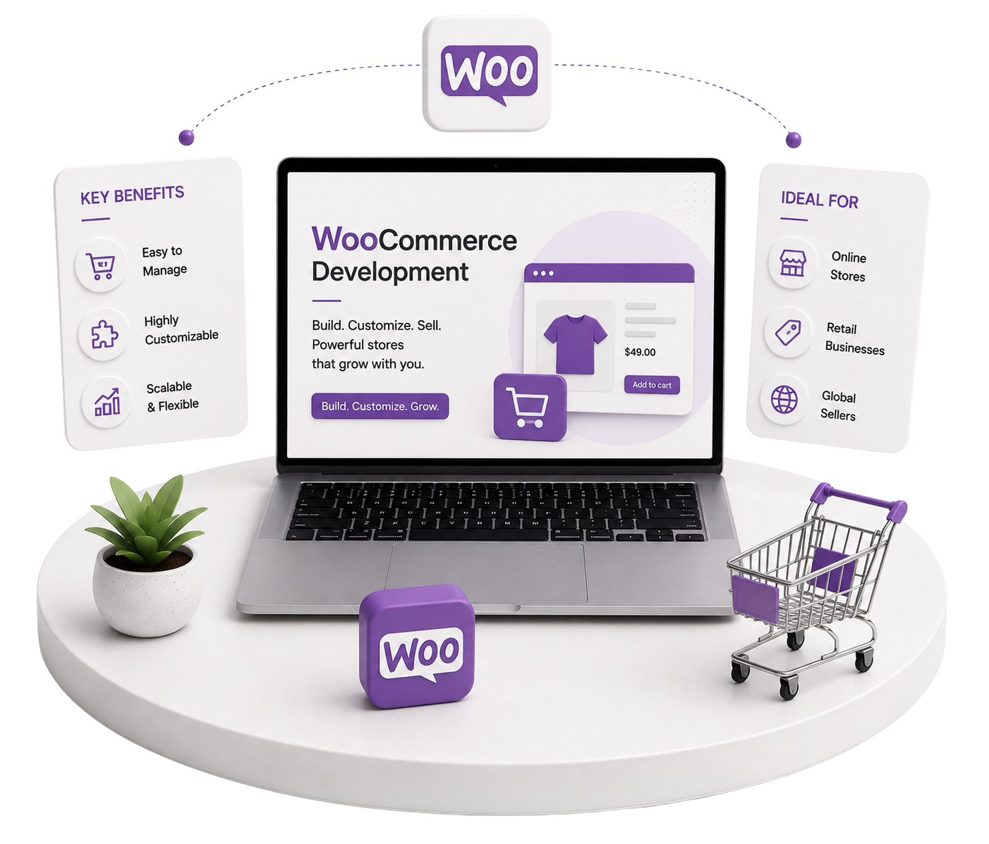 WooCommerce development illustration